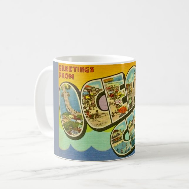 Mug Retro Ocean City NJ (Devant gauche)