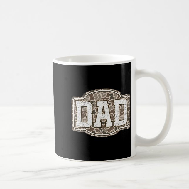 Mug Retro Old Camo Dad Camouflage Hunting Season Fathe (Droite)