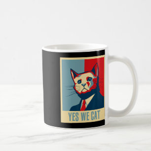 Mug Rétro Oui Nous Chat Amusant Amoureux des chats Pro