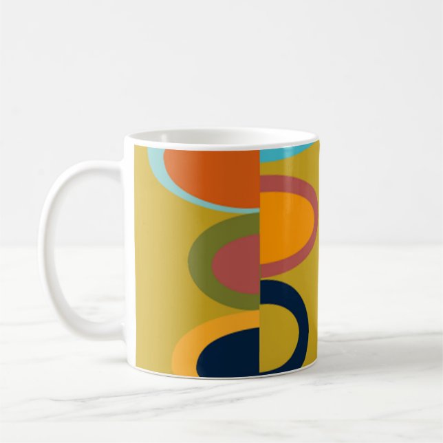 Mug Rétro Ovals (Gauche)