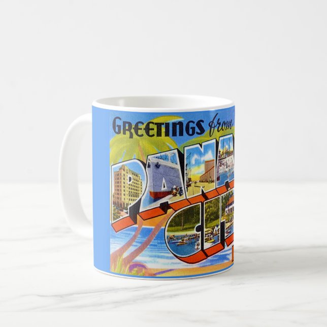 Mug Rétro Panama City Floride (Devant gauche)