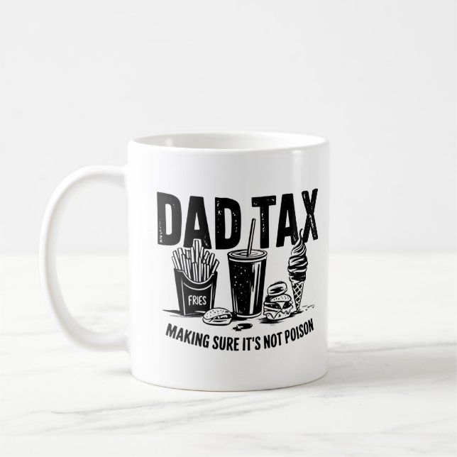 Mug Retro Papa fiscal Snack Art (Gauche)