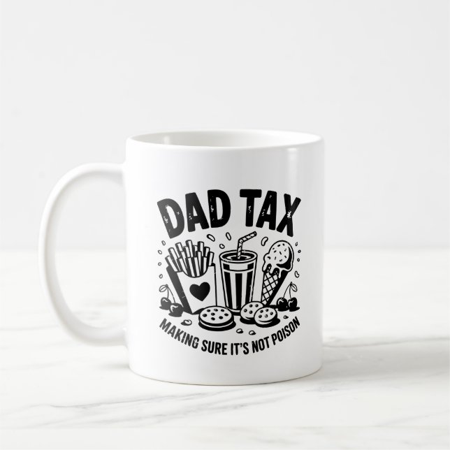 Mug Retro Papa fiscal Snack Art (Gauche)