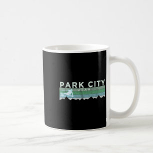 Mug Retro Park City, Utah Ski en état de détresse