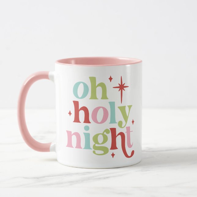 Mug Retro Pastel Oh Holy Night (Gauche)