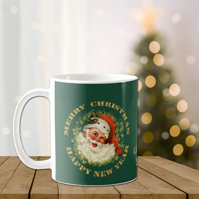 Mug Retro Père Noël personnalisé (Créateur téléchargé)