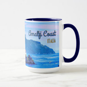 Mug Rétro photographie de voyage d'Amalfi Italie