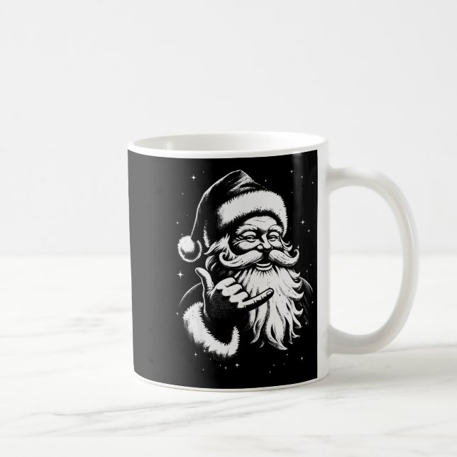 Mug Retro Rad Christmas Mele Kalikimaka Santa Shaka Ha (Droite)