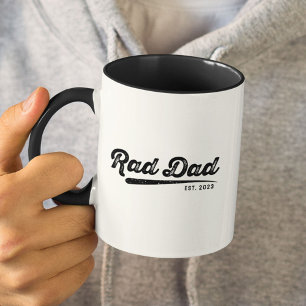 Mug Retro Rad Papa Cool Personnalisé Année Fête des pè
