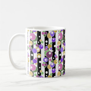 Mug Rétro, rayé et pois