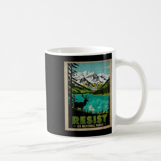 Mug Rétro Résiste Alt Us National Park Nps Service (Droite)