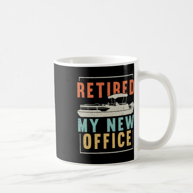 Mug Retro Retraité Mon nouveau bureau (Droite)