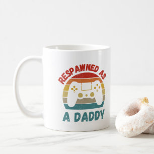 Mug Retro réveillé en tant que papa gamer New Dad Game