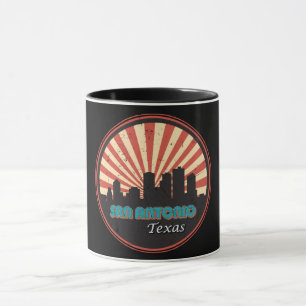 Mug Retro San Antonio Texas City State Skyline Vintage