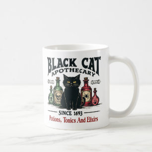 Mug Rétro Scary Chat noir Apothecary Wicca