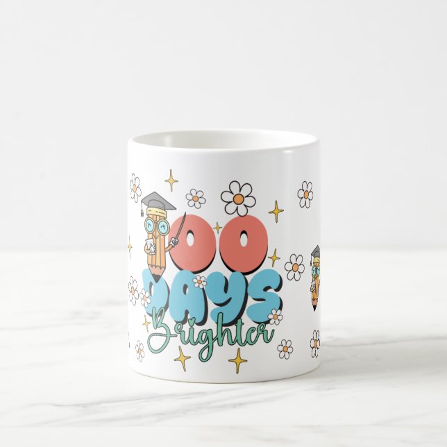 Mug Rétro School 100 Jours Plus Lumineux (Centre)