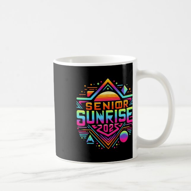 Mug Retro Senior Sunrise 2025 Lycée 12e Douzième (Droite)