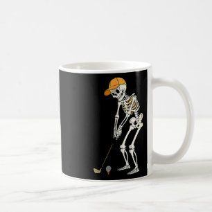 Mug Retro Skeleton Golf Halloween Golf Player F