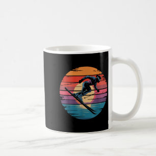 Mug Retro Ski alpin Vintage Sunset Sports Cadeaux