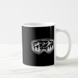Mug Retro Ski Snowboard Goggings Cadeau Ski Snow Winte