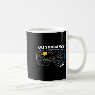 Mug Retro Ski Sundance Utah Us Ski Resort Ski Snowboar