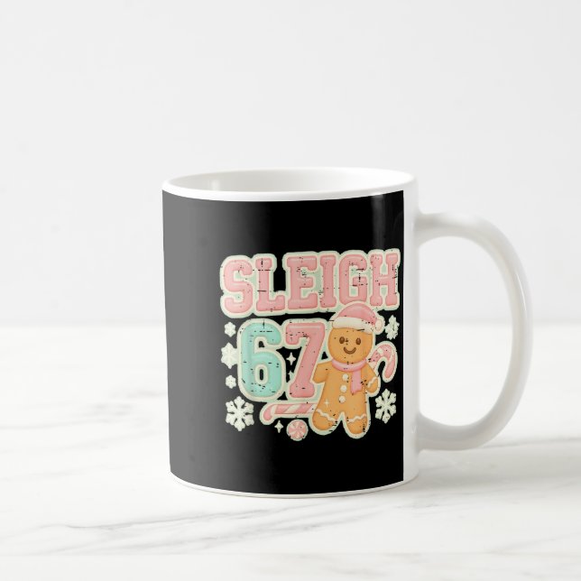 Mug Retro Sleigh 67 Gingerbread Christmas Six Seven Me (Droite)