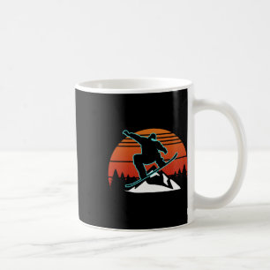 Mug Retro Snowboard Cadeaux Snowboard Hiver Sports Sn