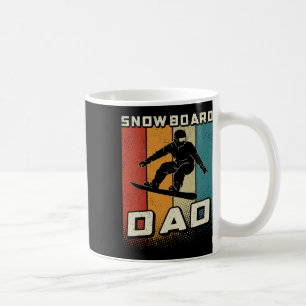 Mug Retro Snowboard Papa Snowboard Père Snowboard Père