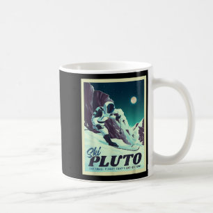 Mug Retro Space Tourisme Planche de ski Ski Planche
