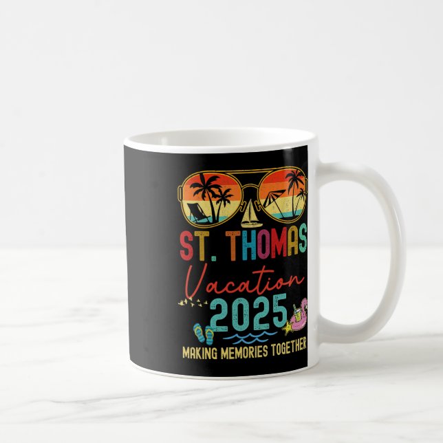 Mug Retro St. Thomas Vacation 2025 Souvenirs correspon (Droite)