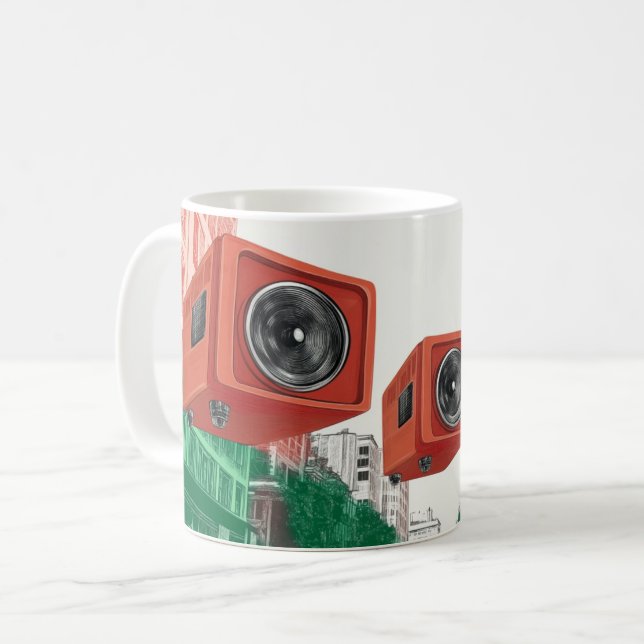 Mug Retro-style portable radio cassette players (Devant gauche)