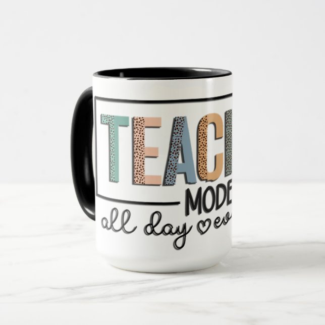 Mug Retro Style Teacher (Devant gauche)