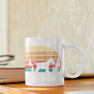 Mug Retro Sun Miniature Schnauzer Ajouter votre messag