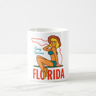 Mug Rétro "Sunny Exposure Floride" Pin-Up