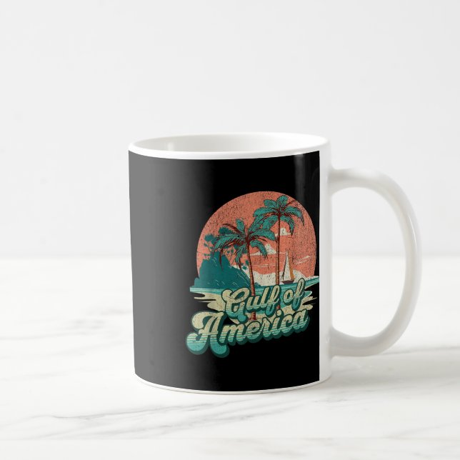 Mug Retro Sunset Beach Vibes - Golfe D'Usa, Amérique (Droite)