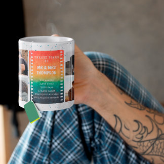 Mug Retro Sunset Photo Mr et Mme 20th Anniversary