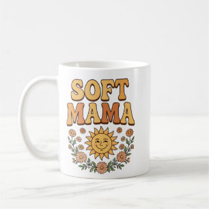 Mug Rétro Sunshine Soft Mama PNG - Vintage Daisy Flora