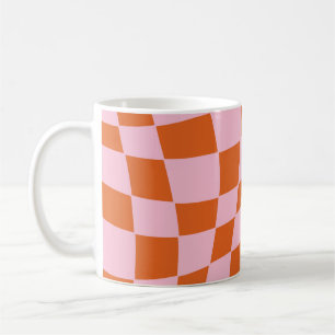 Mug Retro Super Wavy Psychedelic Checkerboard Vérifier