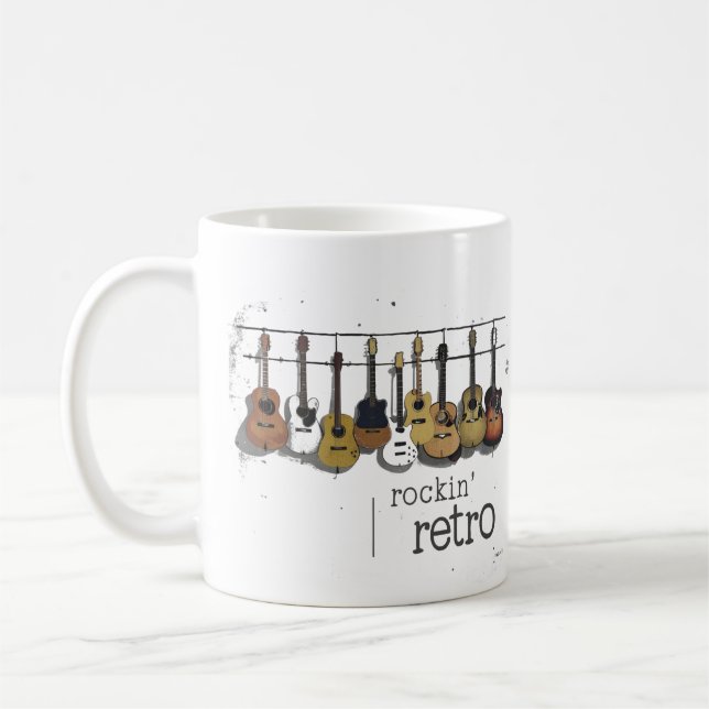 Mug rétro, tasse de design d'école ancienne, tasse (Gauche)