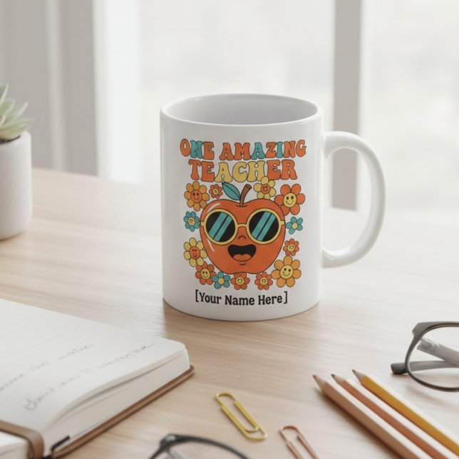 Mug Retro Teacher Appreciation  | Personalized Class o (Créateur téléchargé)