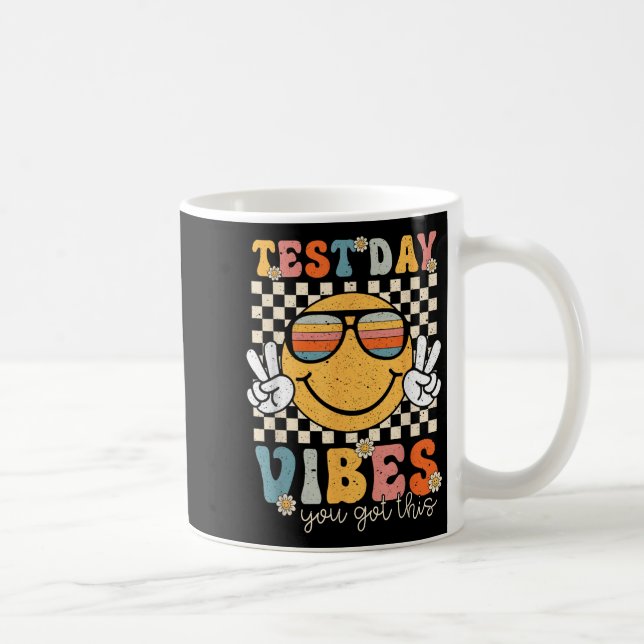 Mug Retro Test Day Vibes You Got This Motivation Teach (Droite)