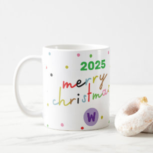 Mug REtro TEXTE PERSONNALISÉ POT POT MERRY NOËL