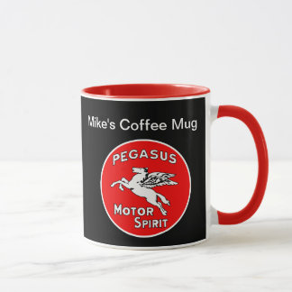 Mug Rétro thème de sports automobiles de monogramme