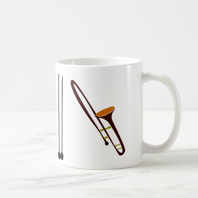 Mug Rétro trombone d'années '50 (Droite)