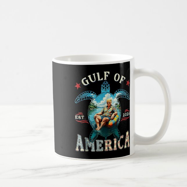 Mug Rétro Trump Turtle Golfe Des États-Unis Amérique E (Droite)