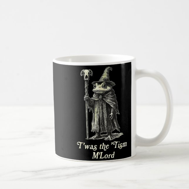 Mug Retro T'was The tism M'lord Funny Witch Frog Graph (Droite)