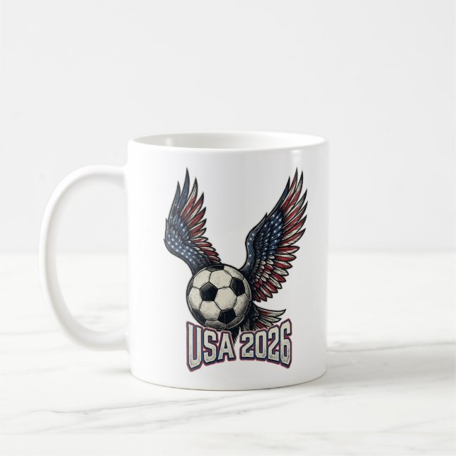 Mug Retro USA Soccer 2026 Ailes d'aigle  (Gauche)