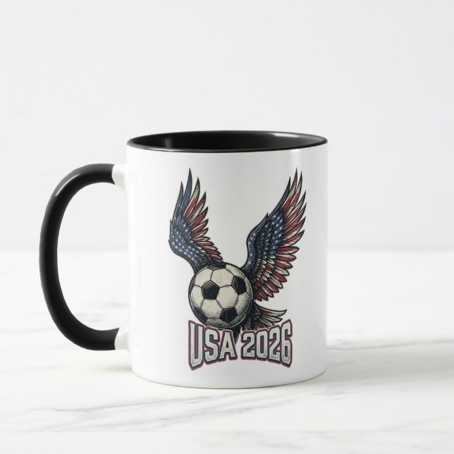 Mug Retro USA Soccer 2026 Ailes d'aigle  (Gauche)