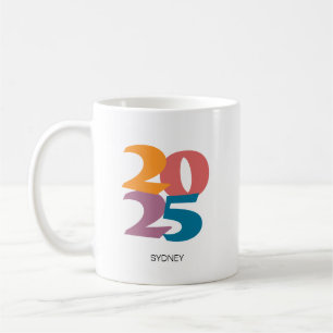 Mug Retro Vibes Graduation Class de 2024