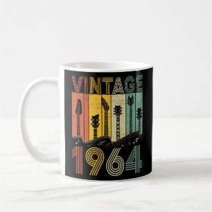 Mug Rétro Vintage 1964 Guitariste 1964 Anniversaire Gu